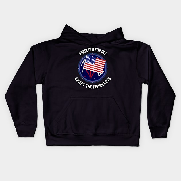 Freedom For All Kids Hoodie by A Reel Keeper